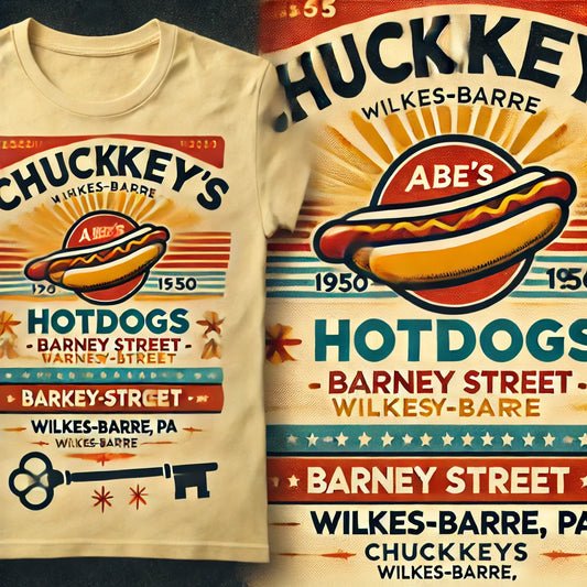 Abe’s Hotdogs x ChuckKeys Retro Graphic Tee