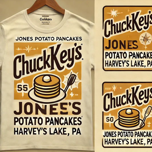 Jones’s Potato Pancakes x ChuckKeys Retro Graphic Tee